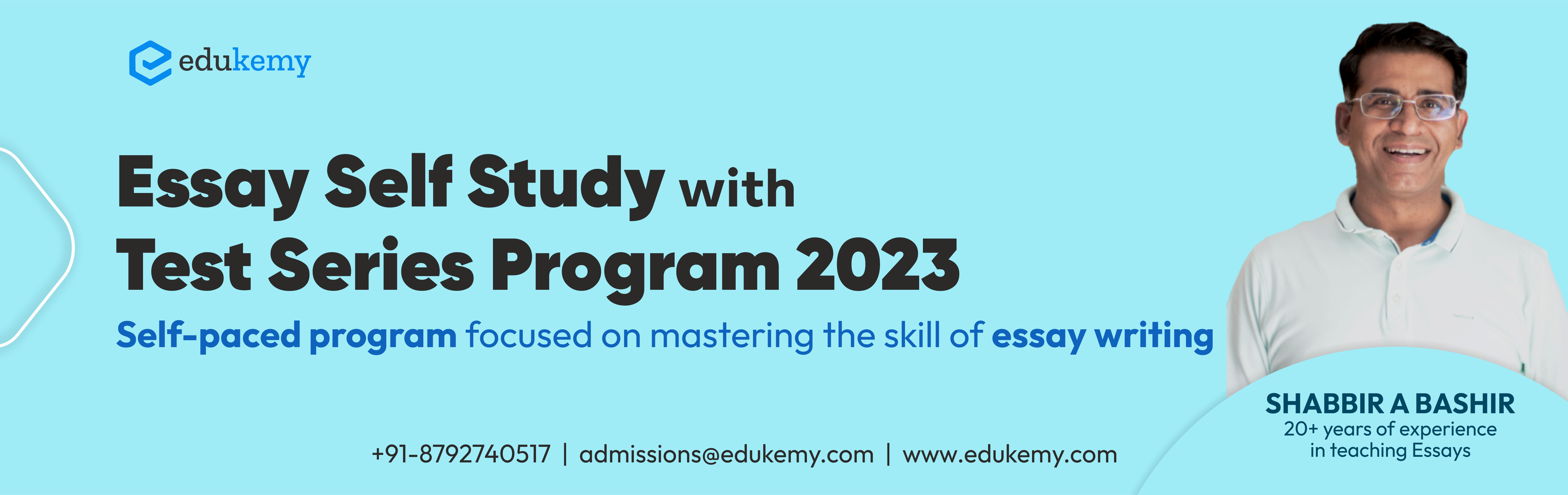 Essay Self Study with Test Series Program 2023 - Edukemy