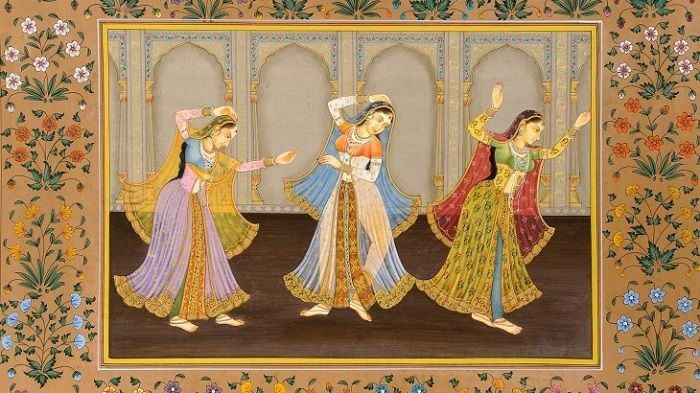 Mughal Miniature Dancers
