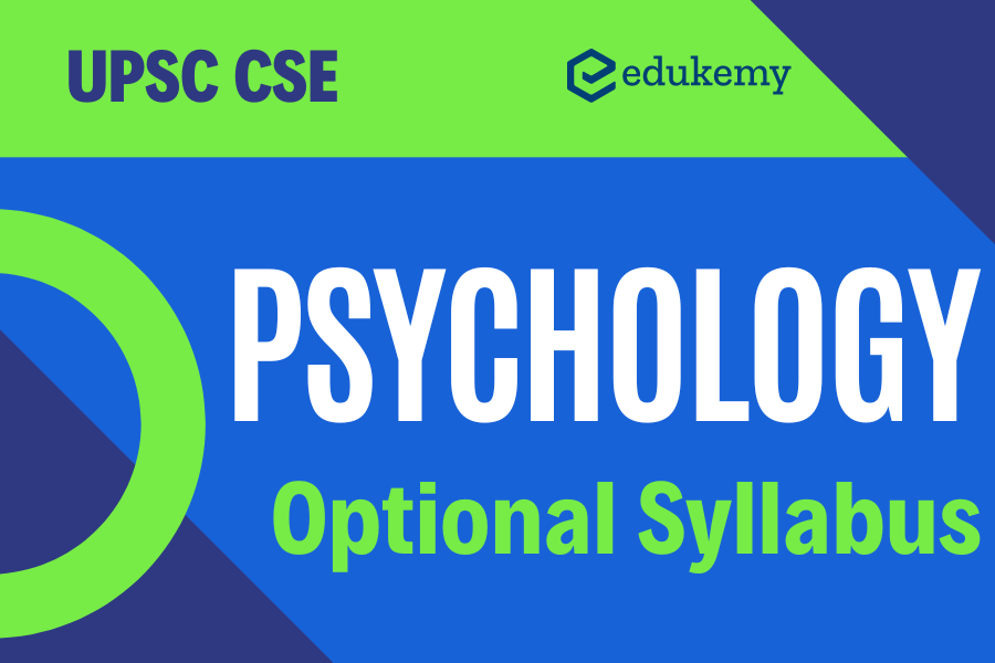 Psychology Optional Syllabus - Upsc