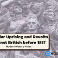 Popular Uprisings and Revolts Against British Before 1857 – UPSC Modern History Notes