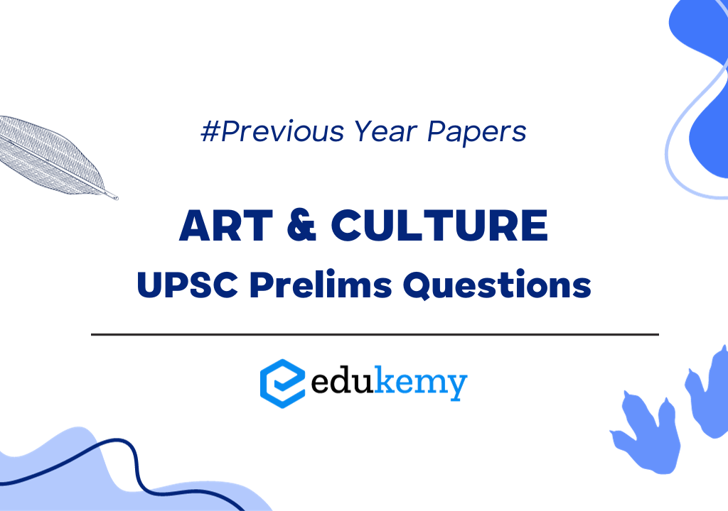 Art & Culture Previous Year Questions UPSC Prelims (2013-2022)