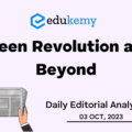Green Revolution and Beyond – UPSC Daily Editorial Analysis – 03rd October 2023