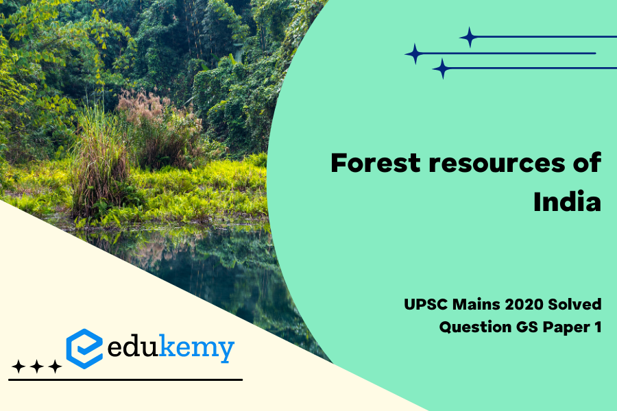 Examine the status of forest resources of India and its resultant impact on climate change.