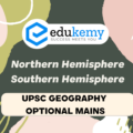 What is the relationship between ocean currents and global surface wind systems? Explain with examples how the gyre in the Northern Hemisphere differs from the one in the Southern Hemisphere – UPSC Geography Optional Mains – 2022