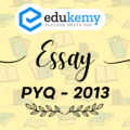 UPSC ESSAY 2013 QUESTION PAPER – Edukemy