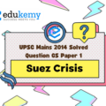 What were the events that led to the Suez Crisis in 1956? How did it deal a final blow to Britain’s self-image as a world power? (10 marks, 150 words)