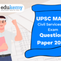 UPSC Mains Question Paper – 2014