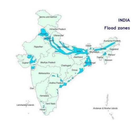 Flood Prone Regions In INDIA