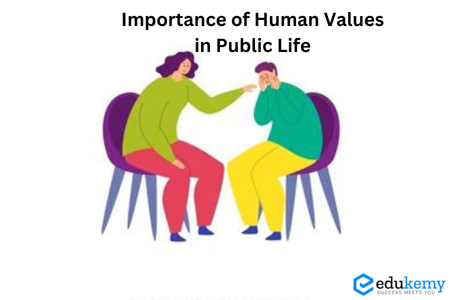 IMPORTANCE OF HUMAN VALUES IN PUBLIC LIFE