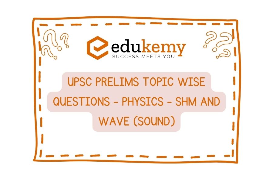 UPSC Prelims Topic-Wise-Questions-Physics-SHM-and-Wave-Sound