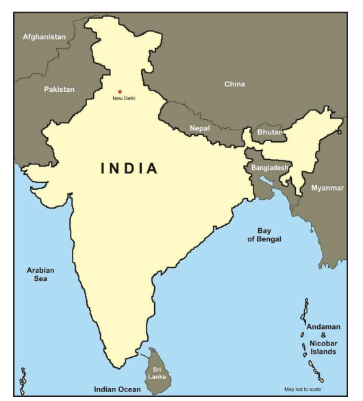 Indian border and neighbouring countries