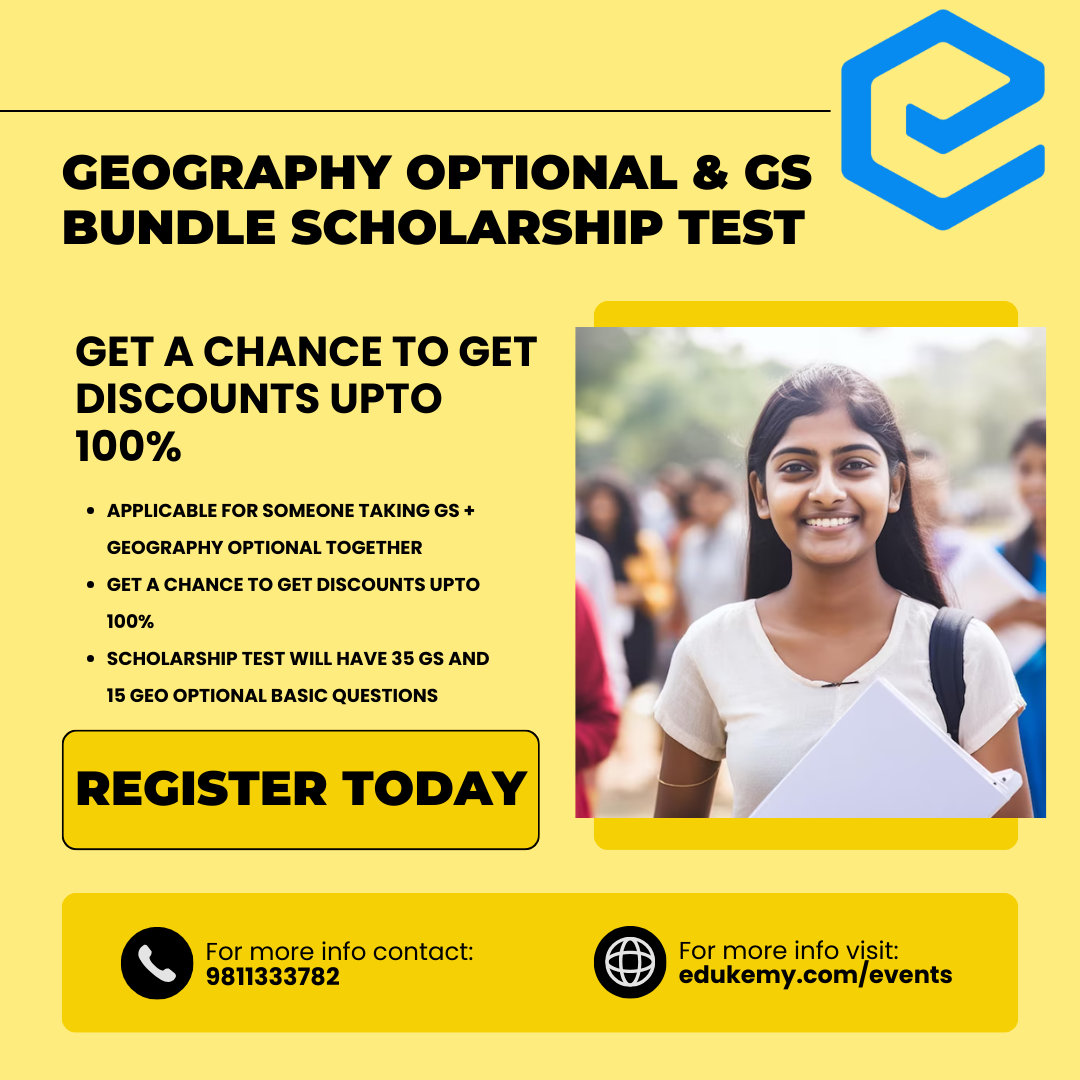 GS & Geography Optional Bundle Scholarship Test